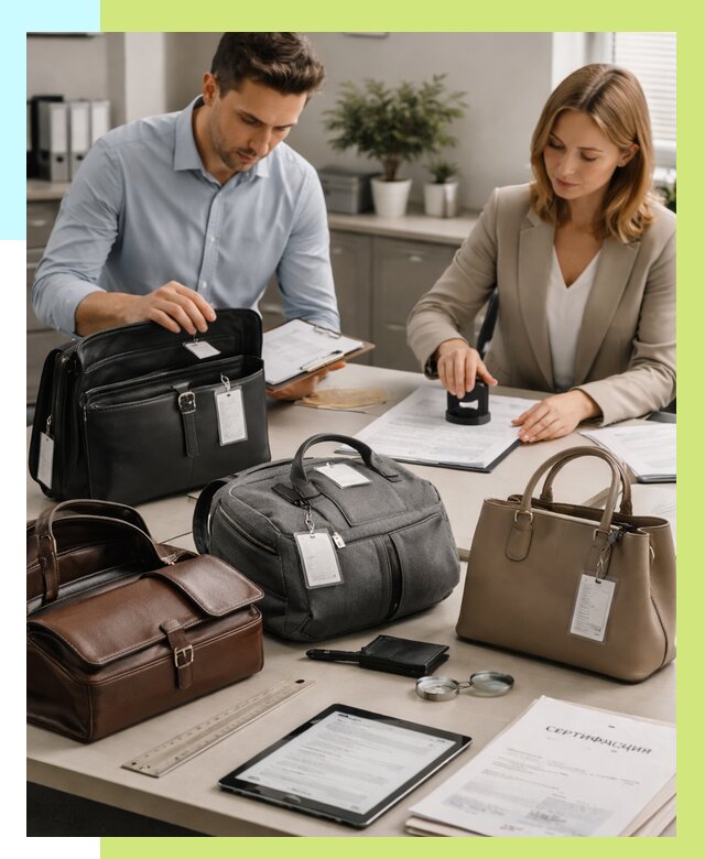 Сертификация сумок в Сатке от 7758 руб. | Алешин-Стк