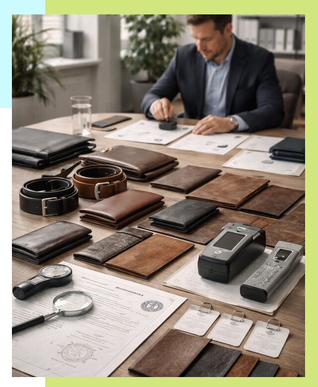 Сертификация кожаных изделий в Сатке от 12413 р. | Алешин-Стк