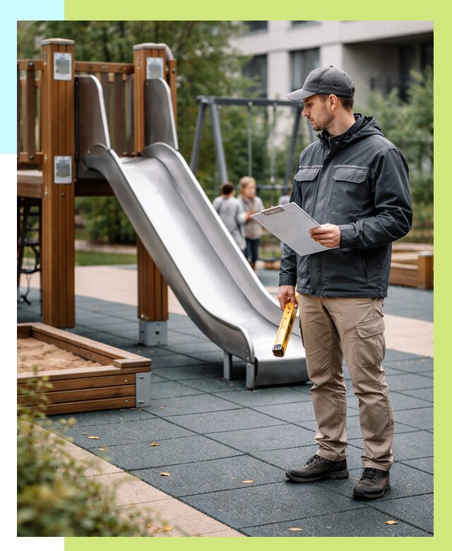 Сертификация детских площадок в Сатке от 25860 р. | Алешин-Стк