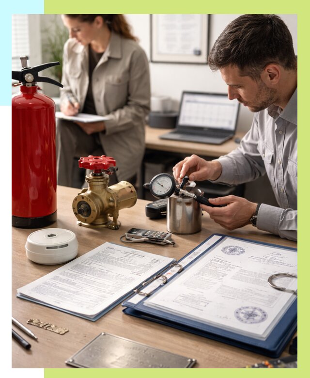 Сертификация пожарного оборудования в Сатке от 15516 р.|Алешин-Стк