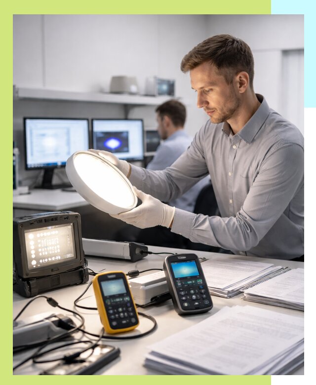 Сертификация светильников в Сатке: испытания и оформление