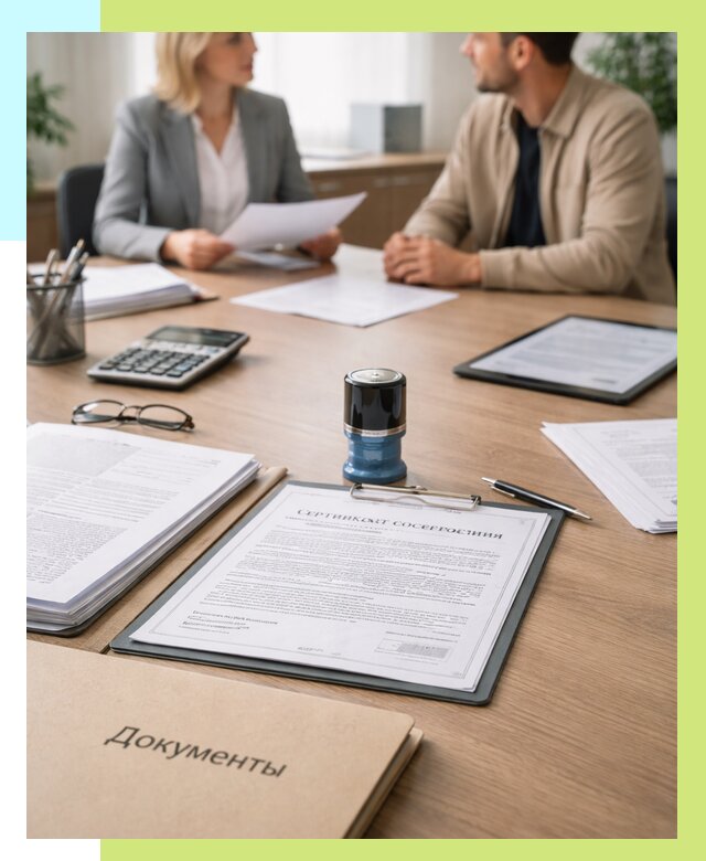 Сертификат соответствия на продукцию в Сатке от 15516 р.|Алешин-Стк