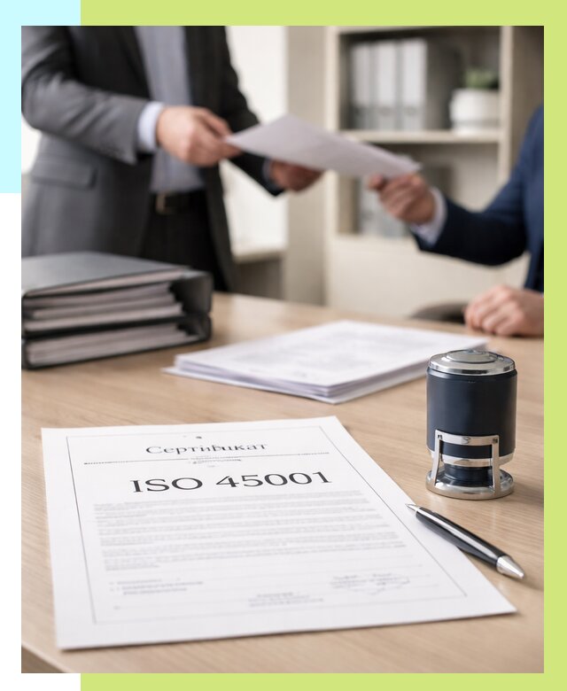 Сертификат ISO 45001 в Сатке под ключ от 46548 р. | Алешин-Стк