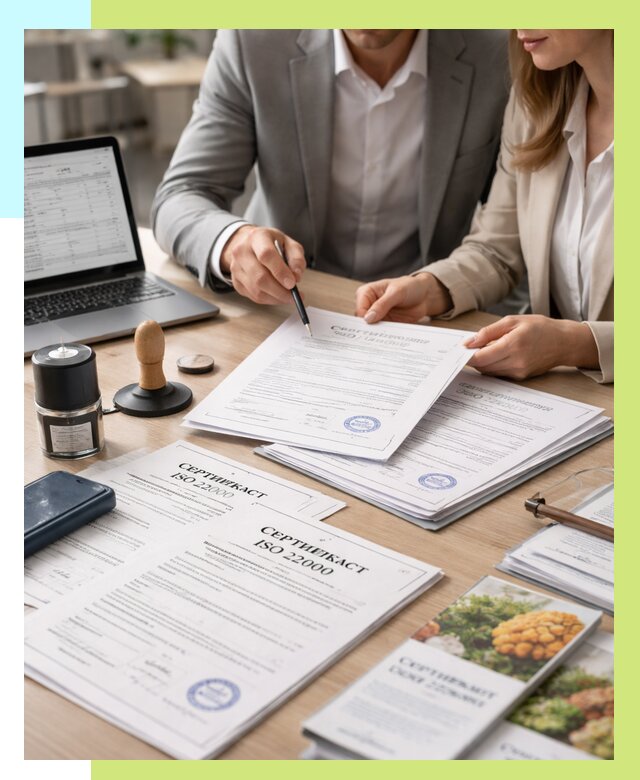 Сертификат ISO 22000 в Сатке от 41376 р. под ключ | Алешин-Стк